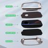 Styling Mouldings Cortex Car Remote Smart Key Fob Case Cover Shell Holder Bag with Keychain For BMW 7 Series XM IX I7 X7 G07 202