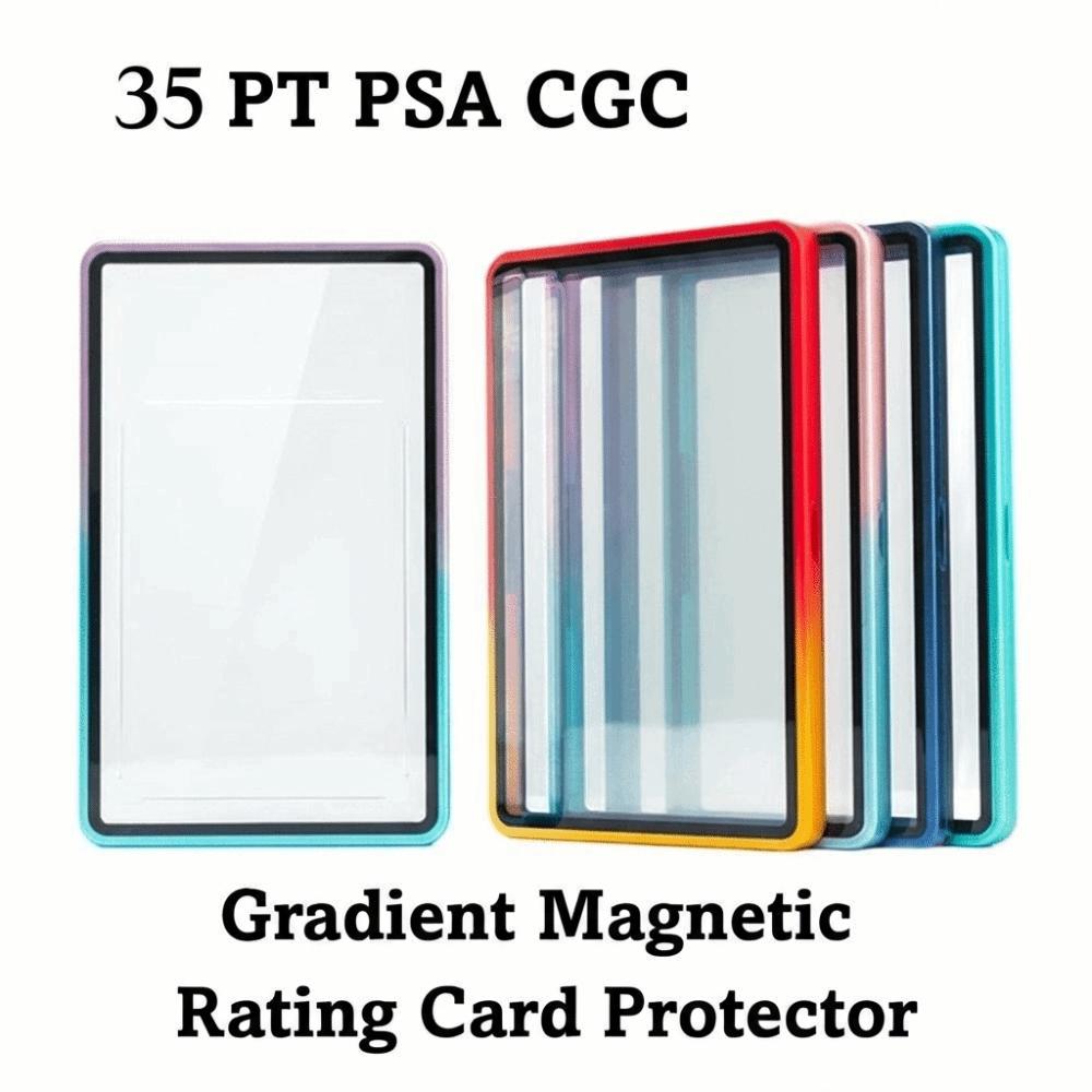 Gradient Color Trading Card Protect Box Aluminum Alloy Graded Cards Protector Card Display
