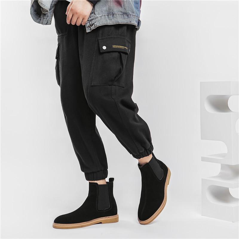 Winter Chelsea men's boots anti-velvet leather spot supply Wenzhou Martin boots large size shoes