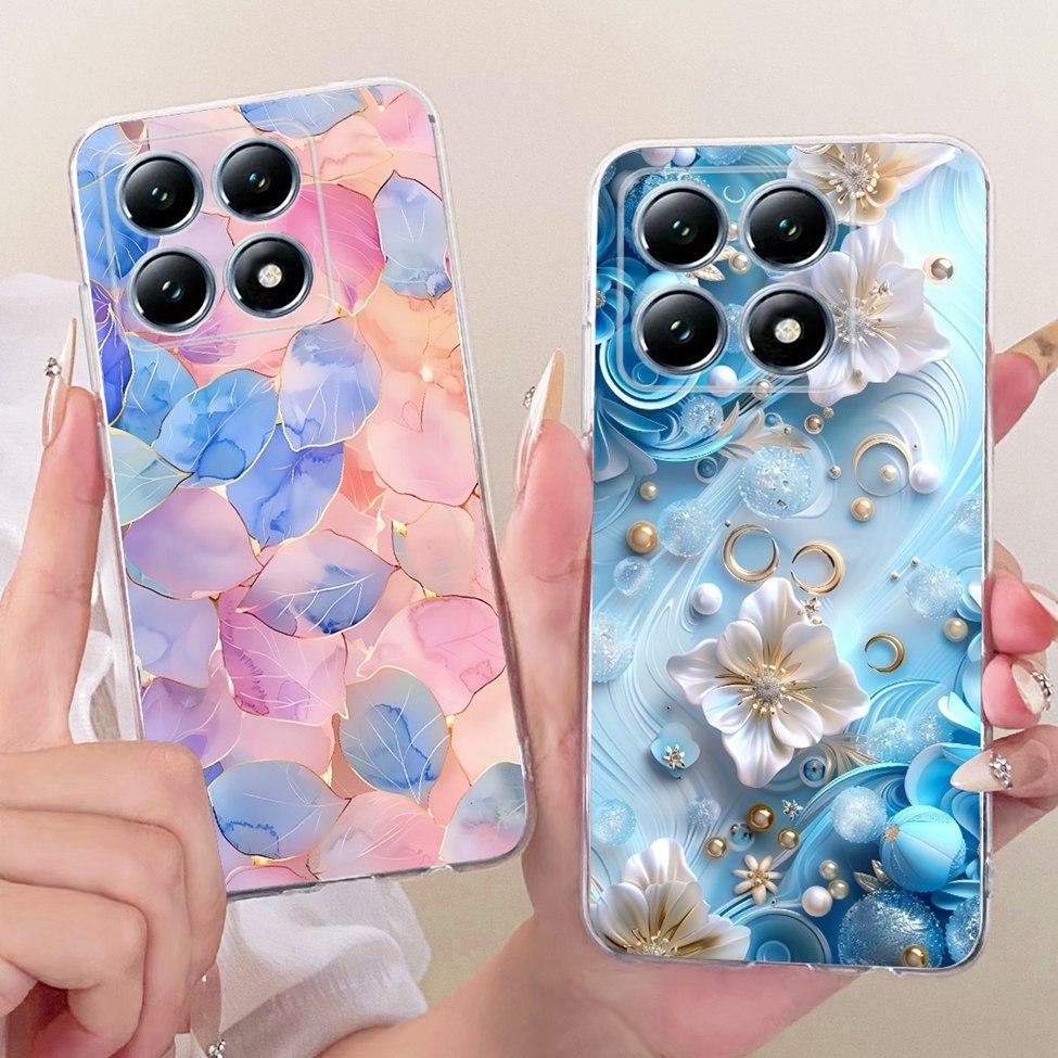 Transparent Casing For Xiaomi 14T Pro Case Cute Cat Luxury Fashion Butterfly Funny Cool Painted Cover 2407FPN8EG