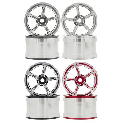Wheel Hub Set for Axial SCX10 2.2 Universal Durable Metal Beadlock Wheel Rims RC Crawler Car Wheels Replacement Parts