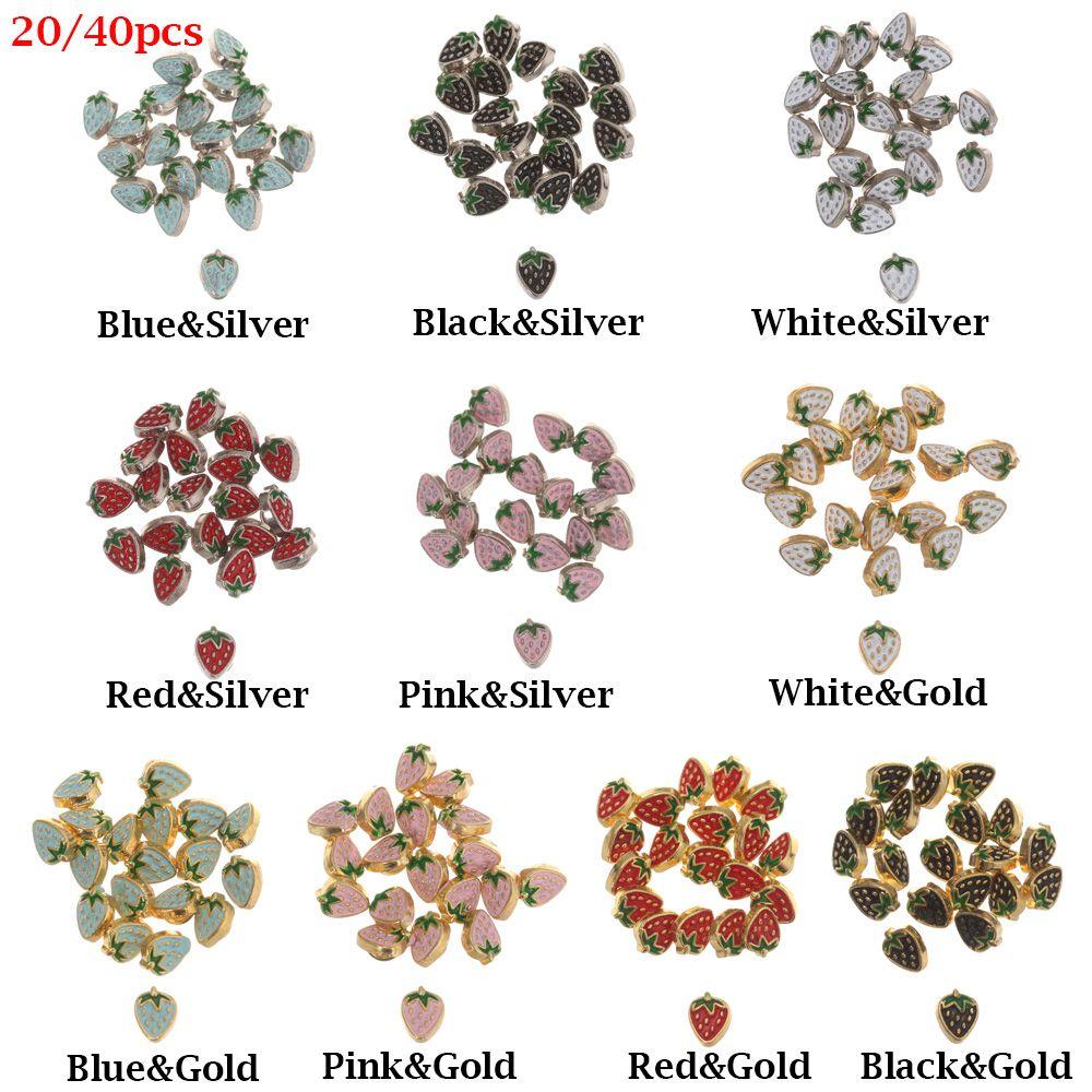 20/40pcs Cute Girl Gift Dollhoues Miniature Craft Clothing Sewing Buckle Mini Buttons DIY Clothes Metal Buckles