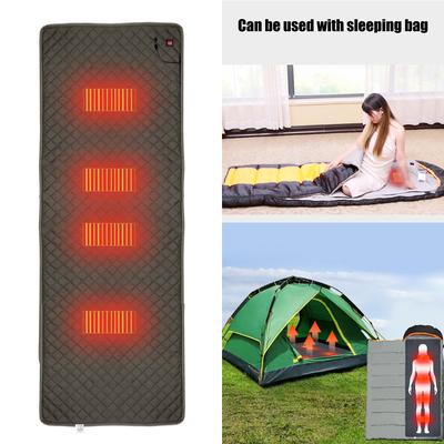 Tapis de couchage chauffant USB d'extérieur Camping Sac de couchage chauffant Coussin de sac de couchage chauffant Doublure de sac de couchage chauffante Couverture chauffante électrique