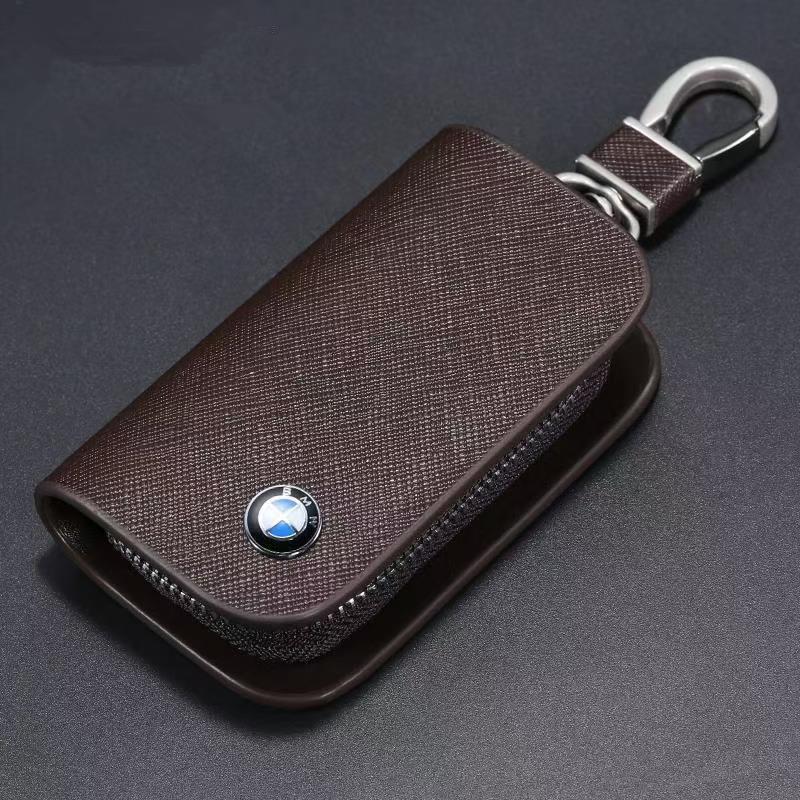 

Leather Car Key Case Cross Pattern Car Key Cover Key Holder for BMW X1 X3 X5 E39 E46 E90 F20 E60 F30 E36 F10 E87 Accessories