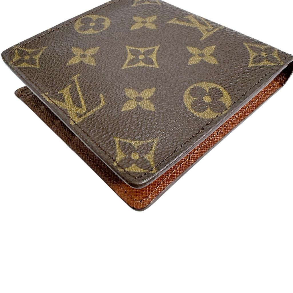 Louis Vuitton Monogram Portefeiulle Marco Wallet Monogram Canvas Brown M61675 Used