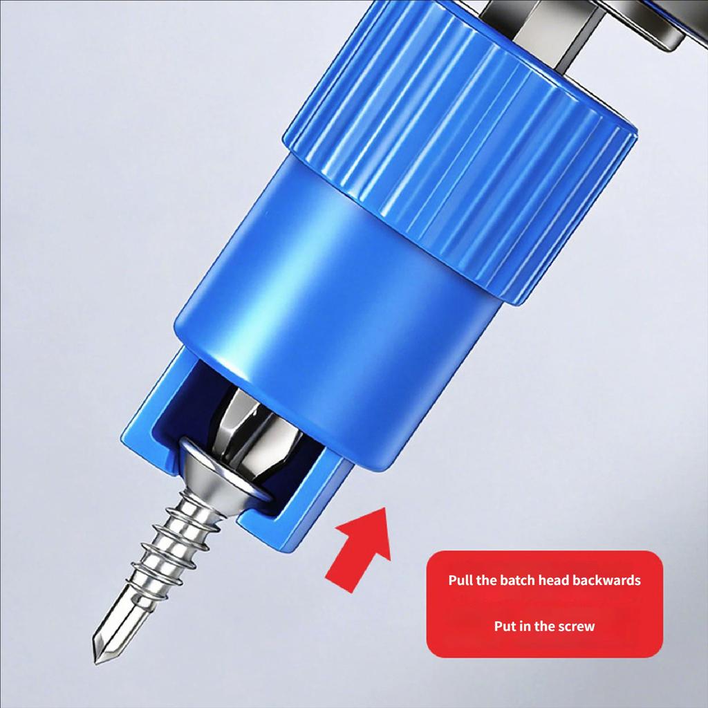 High Strength Alloy Steel Screw Retaining Bit Spring Load Screw Setter 6.35mm Handle For Precise Drilling DIY Projects
