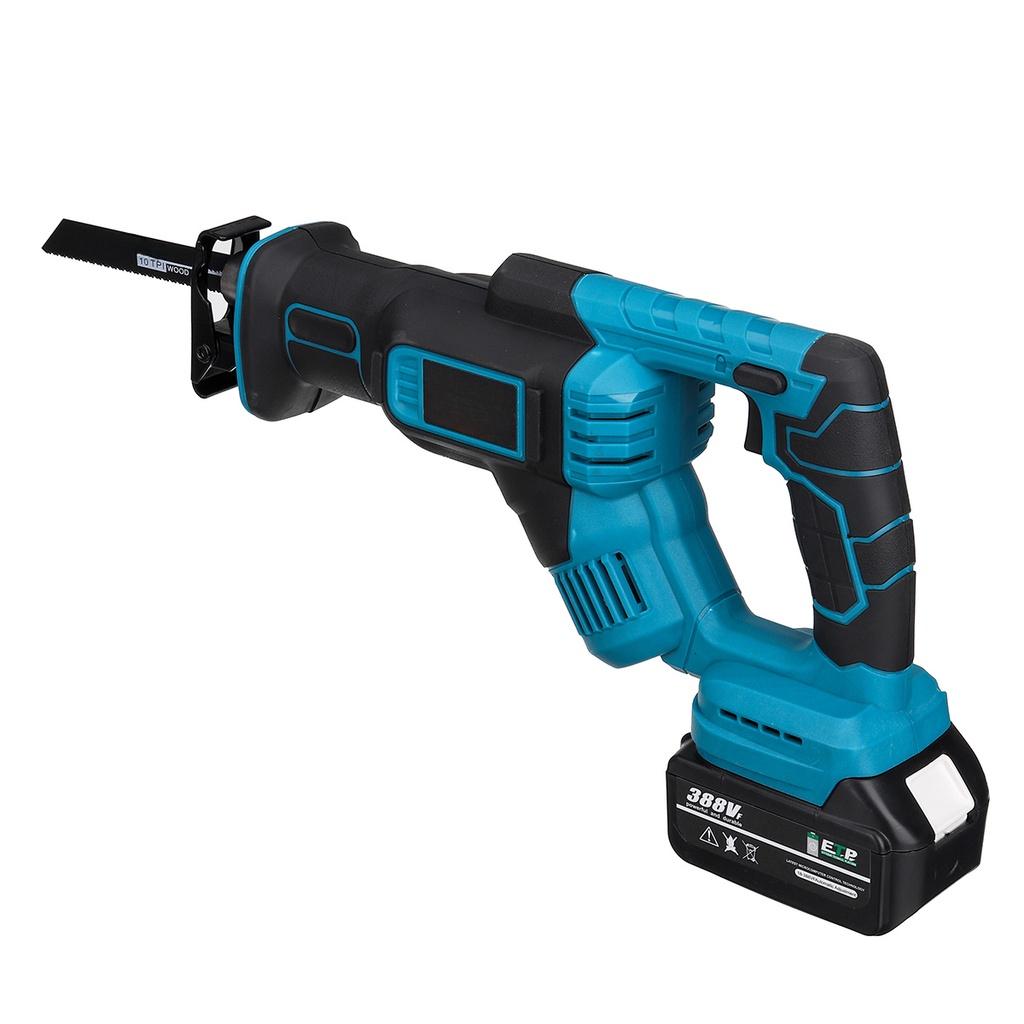 388VF Cordless Reciprocating Saw Portable Electric Saw Replacement Metal Wood Cutting Machine Tool With 2 Battery