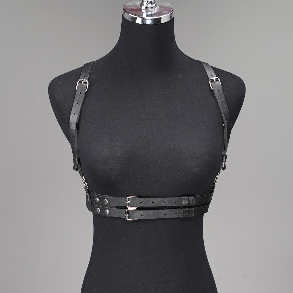 Adjustable Waist Belt Body Harness Set - Women's Fashion Accessory for Dresses, Shirts, and Cosplay Outfits