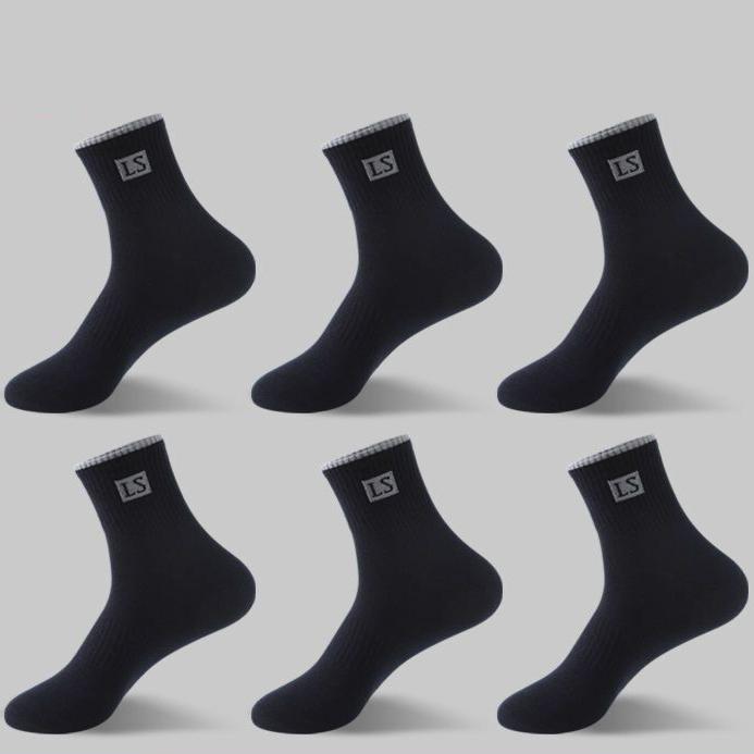 5/10 Paires Chaussettes Homme Haute Qualité Coton Respirant Absorbant la Sueur Chaussettes Mi-Mollet Déodorantes Homme d'Affaires Chaussettes de Sport