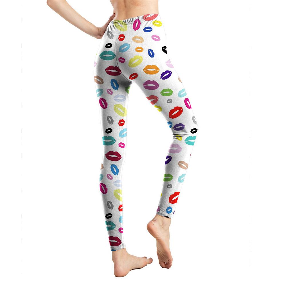 

Жіночі легінси Верхній одяг з абстрактним літерним принтом Жіночі повсякденні вузькі штани one size