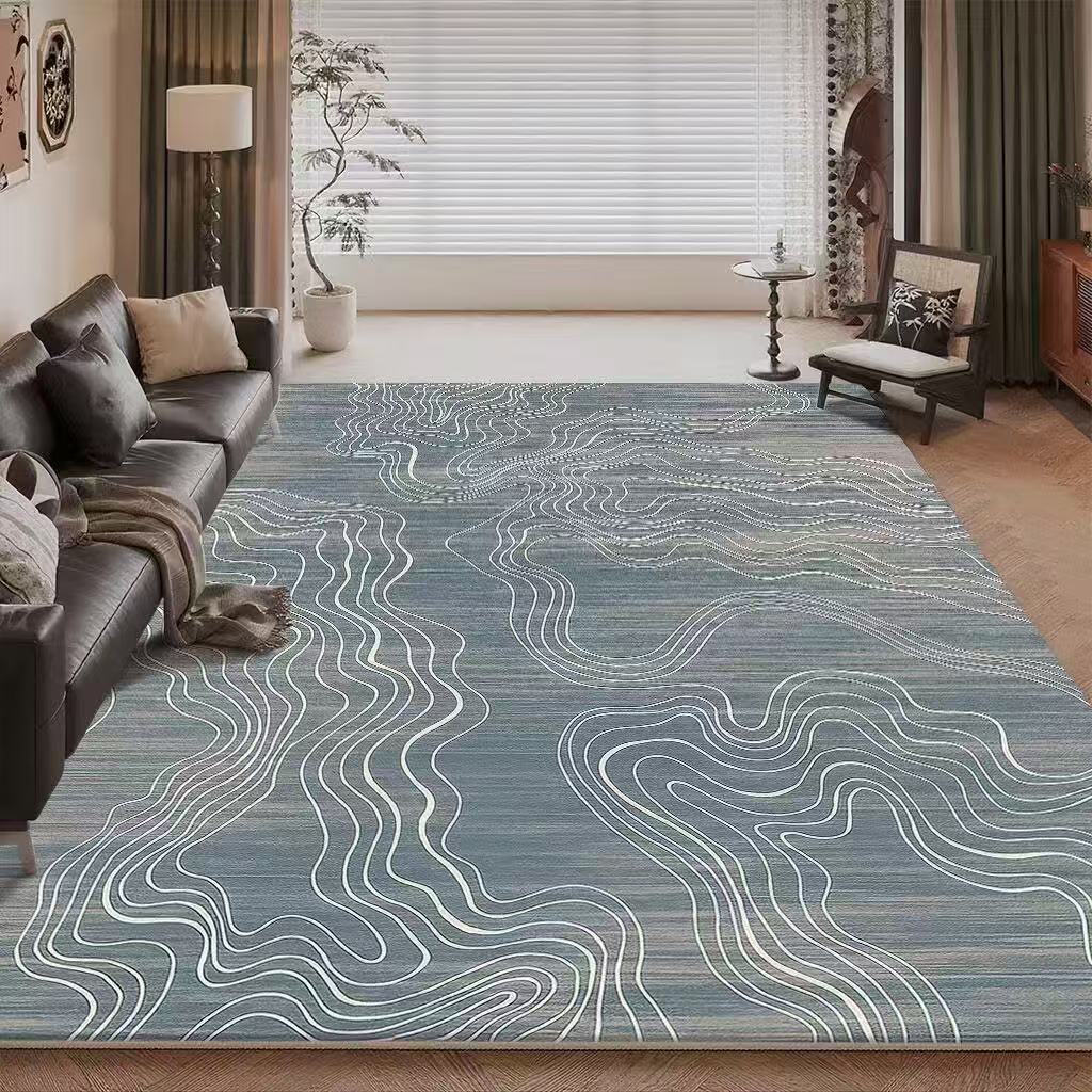 Living Room Carpet Sofa Coffee Table Decorative Carpet Dirt Resistant and Easy To Maintain Large Area Carpet