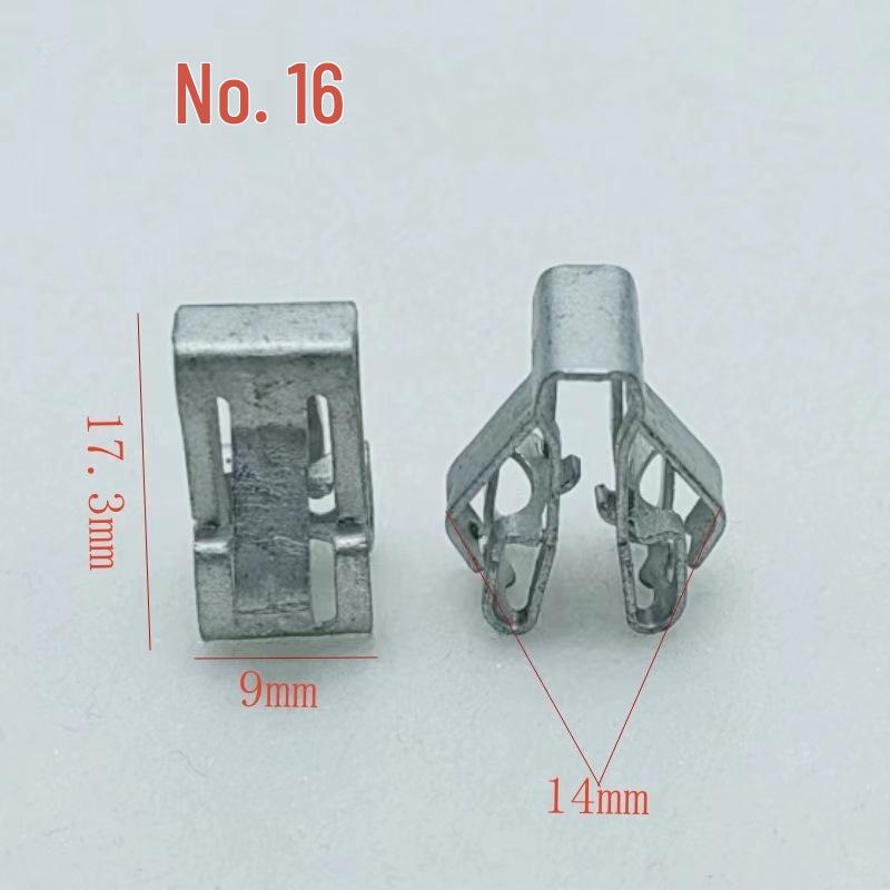 Galvanized Metal Snap Fastener: V-Shaped and U-Shaped Steel and Stainless Steel Clips