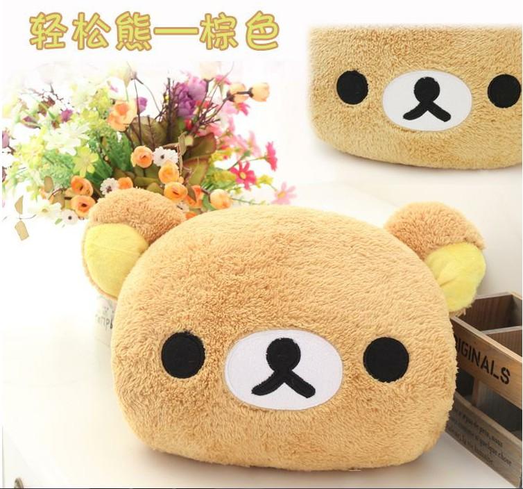 1Pc 30Cm Kawaii Rilakkuma Plush Toy Kiiroitori Chick Couple Pillow Teddy Bear Stuffed Doll Cushion Hand Warmer Winter Xmas Gift