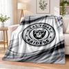 Las Vegas Raiders Printed Flannel Blanket Warm Comfort Bed Throw For Indoor Home Decoration