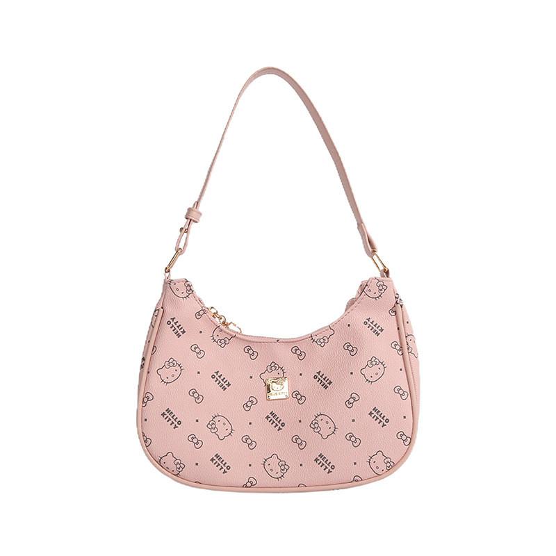 IELGY Printed Shoulder Bag Underarm Crescent Bag Casual Commuter Baguette Bag