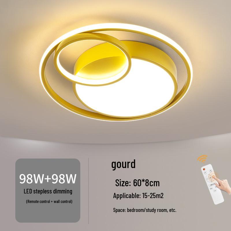 Nordic Modern LED Ceiling Light - Minimalist Black & White Design for Bedroom, Study, or Romantic Settings