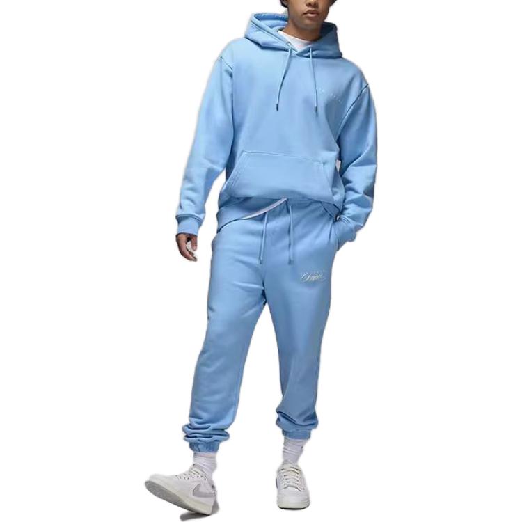 Jordan X Union MJ gyapjú kapucnis pulóver (Ázsia Méretezés) Kobalt Pulzus/Kókusztej Unisex Streetwear DV7335-496