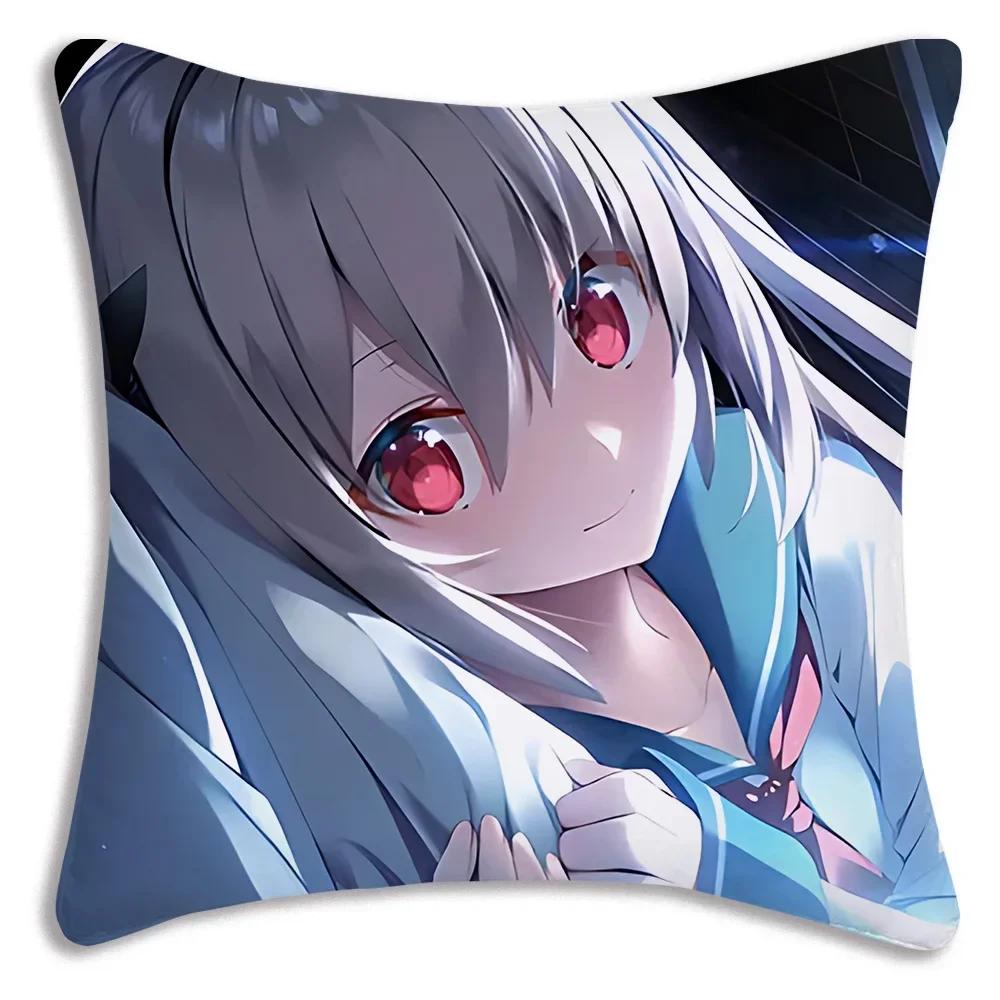 Kawaii Anime ATRI MY DEAR MOMENT Pillow Covers Cartoon Sofa Decorative Home  Printing  Cute Cushion Cover