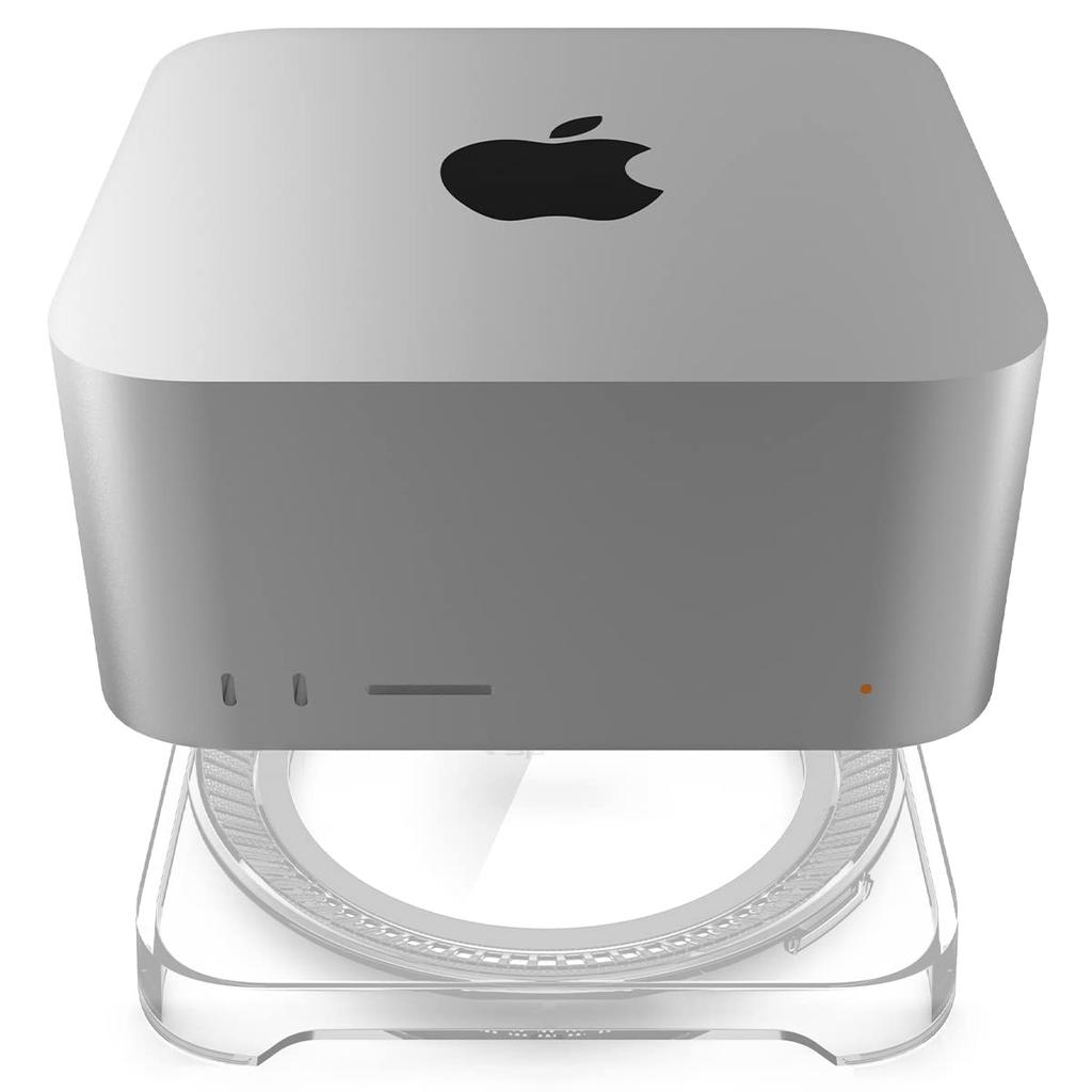 Spigen Mac Studio Desktop Stand Mount with Built-in Air Filter LD202 (Crystal Clear)