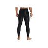 UA Iso-Chill Perforated Logo Print Workout Leggings Men Leggings Black 1361583-001