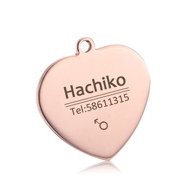 Personalized Stainless Steel Pet Name Tag - Anti-Lost Custom Dog Tag and Collar Nameplate