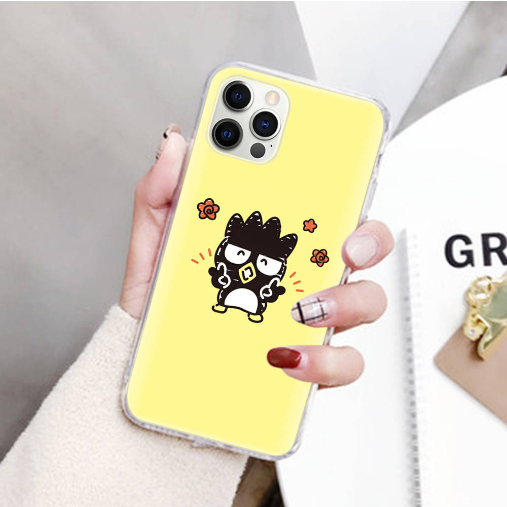 JZ1 Badtz Maru Transparent Case for Samsung A04 A14 A23 M33 M53 Realme 10 9 C35 C55 VIVO Y02 X80 Infinix Hot 30 Note 11 Tecno Spark 8P Pro