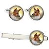 Basenji, African bush dog, Congo dog - cufflinks and tie with your photo, a suit decoration, men's jewelry from the Art-Dog brand.