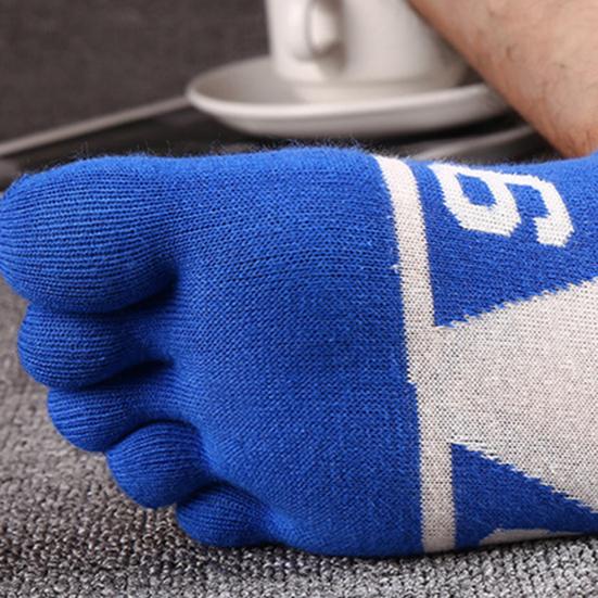 1 Pair Low Cut Socks Five-finger Breathable Cotton Breathable Sports Supplies for Sports