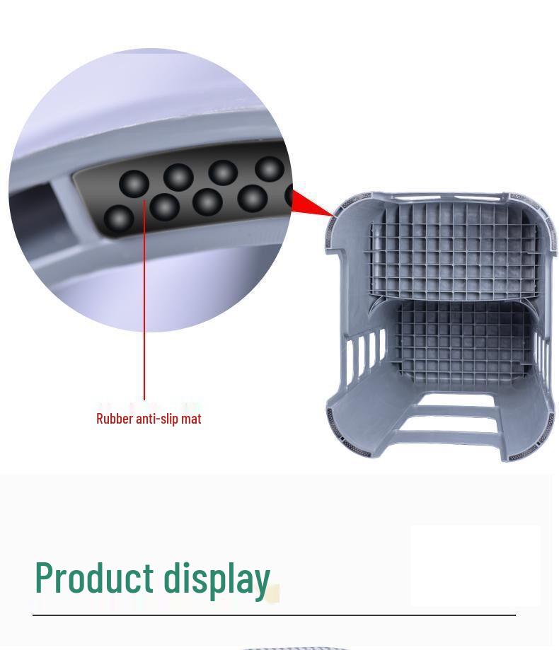 Adjustable Two-Step Car Wash Stool: Thickened, Multi-functional Plastic Footrest for Auto Shop & Household Use