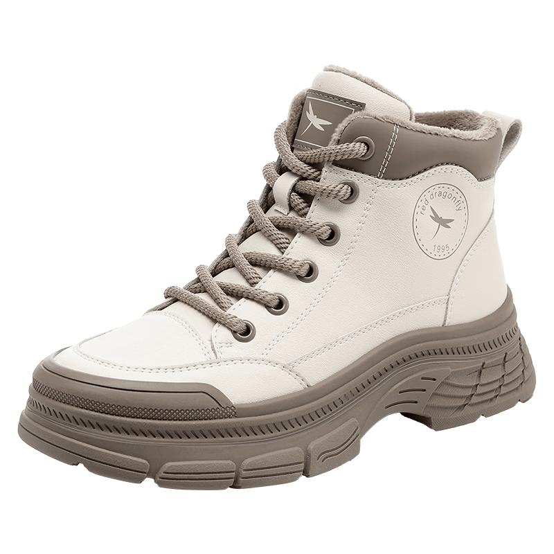 Red Dragonfly Women s Warm Thick-Sole Martin Boots 35