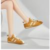 Leather Retro German Training Shoes Women's 2025 Spring and Autumn New Shoes Women's Shoes Versatile Flat-soled Sports Shoes Casual Forrest Gump Shoes
