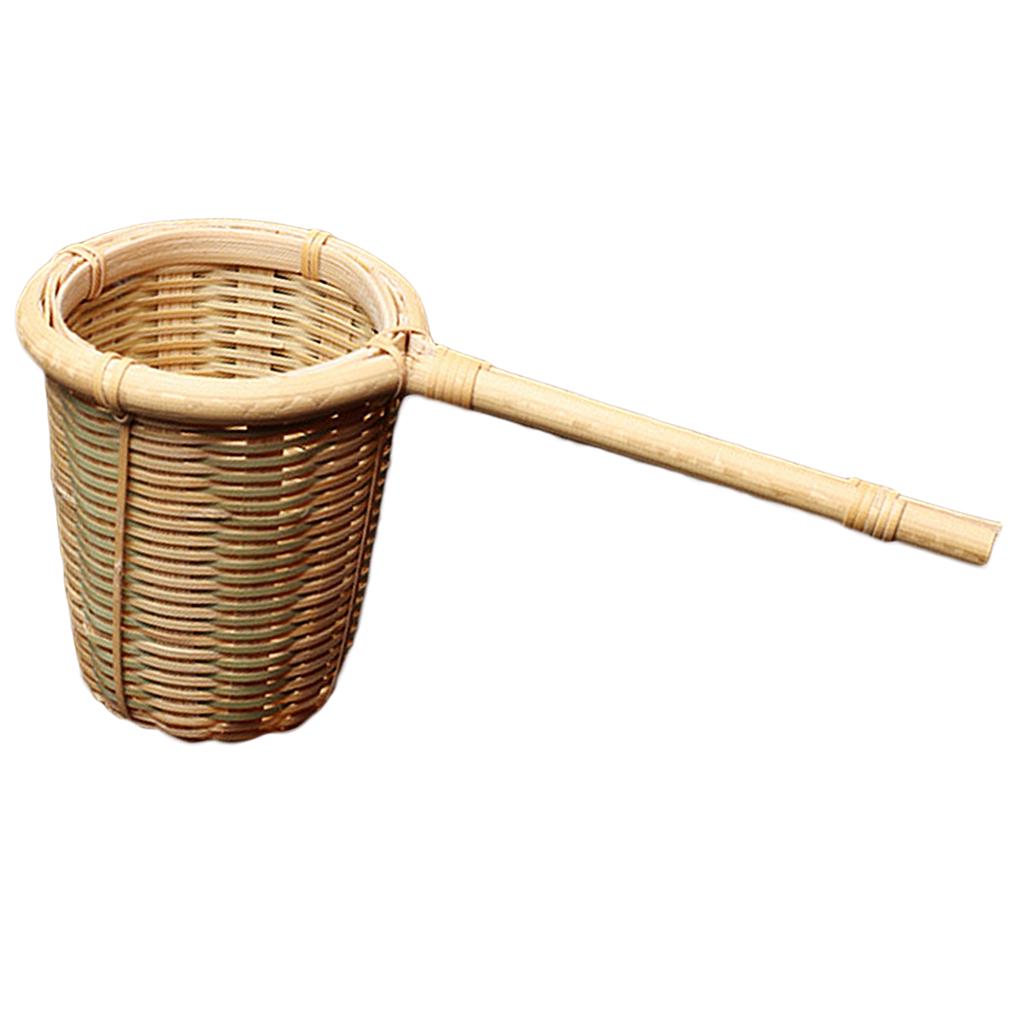 Bamboo Infuser Strainer Mesh Tea Filter Spoon Locking Spice Plain Nature For Spices, Loose