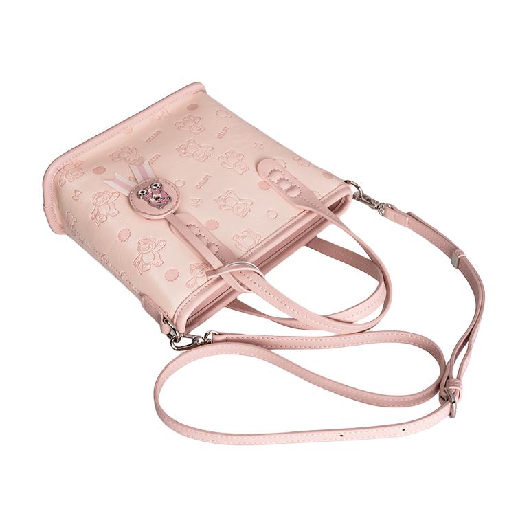 Ny Disney Syntetisk Lær Kurvveske Håndveske Dame Rosa BMK-72611