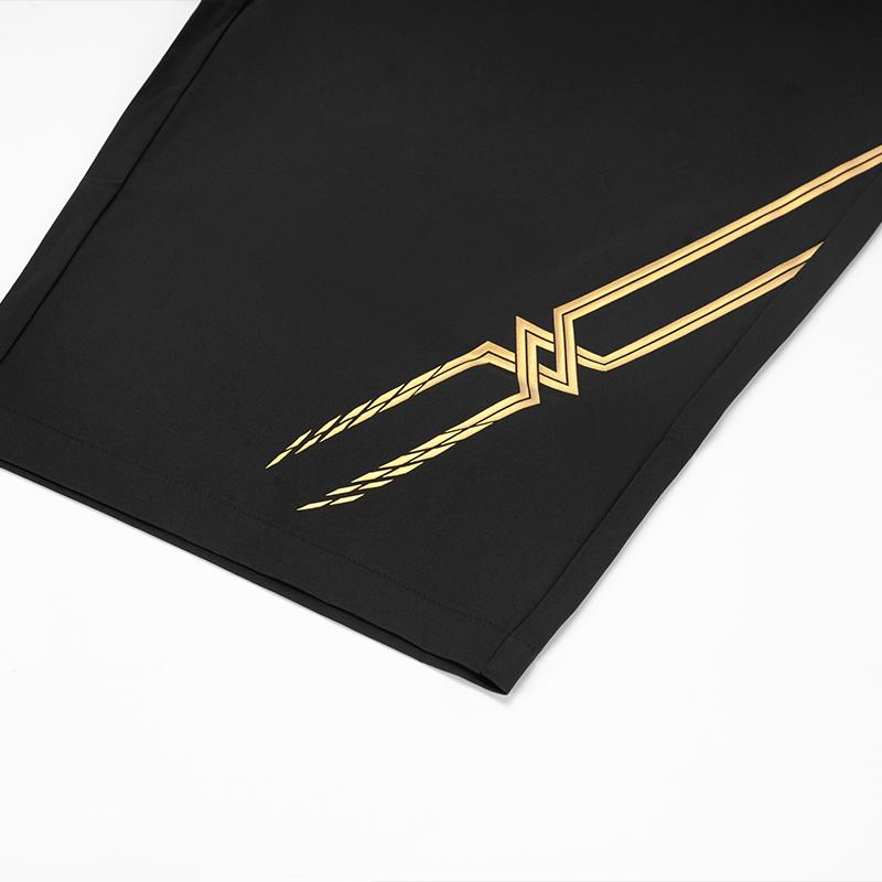 Mizuno Lightweight Breathable Comfortable Sports Simple Versatile Fashion Training Pants Three-Quarter Shorts Unisex shorts Black P2CF41Z109