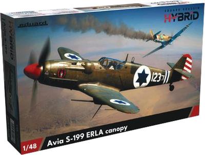 Eduard Hybrid Edition Avia Plastic Model Kit EDU948011 1/48 S-199 (Erla Canopy) (Airplane)