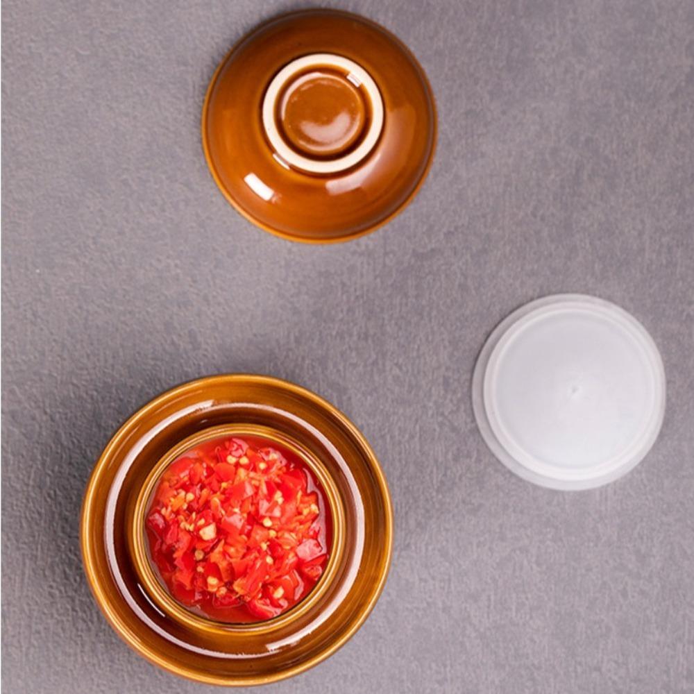 Old-fashioned Pickle Jar Ceramic Sauerkraut Storage Pot Collection Food Pickling Container Kimchi