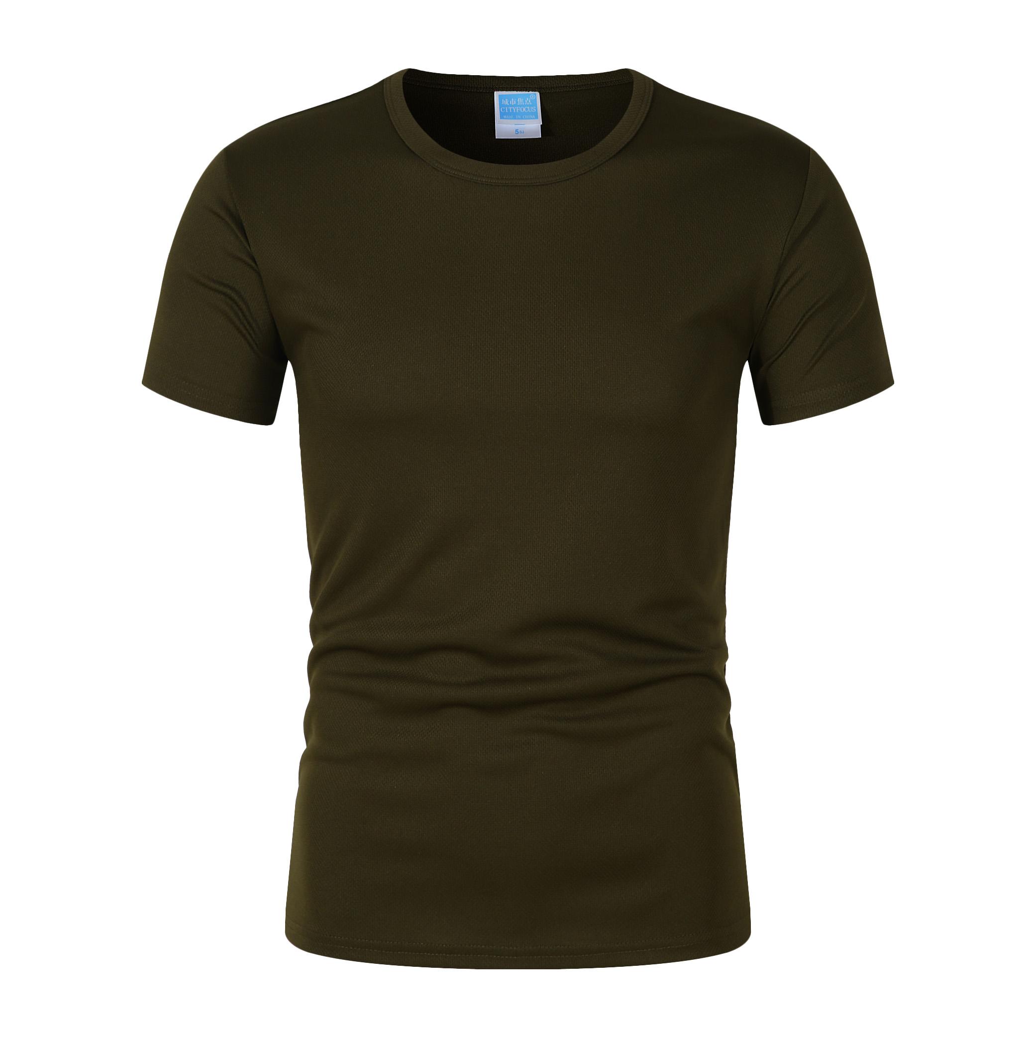 180 г 100D Marathon Быстросохнущая футболка из спортивного материала с круглым вырезом — фото 19