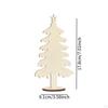 10 kusov výrezov vianočného stromčeka, prázdne drevo, nedokončené drevené ozdoby, stolové značky pre