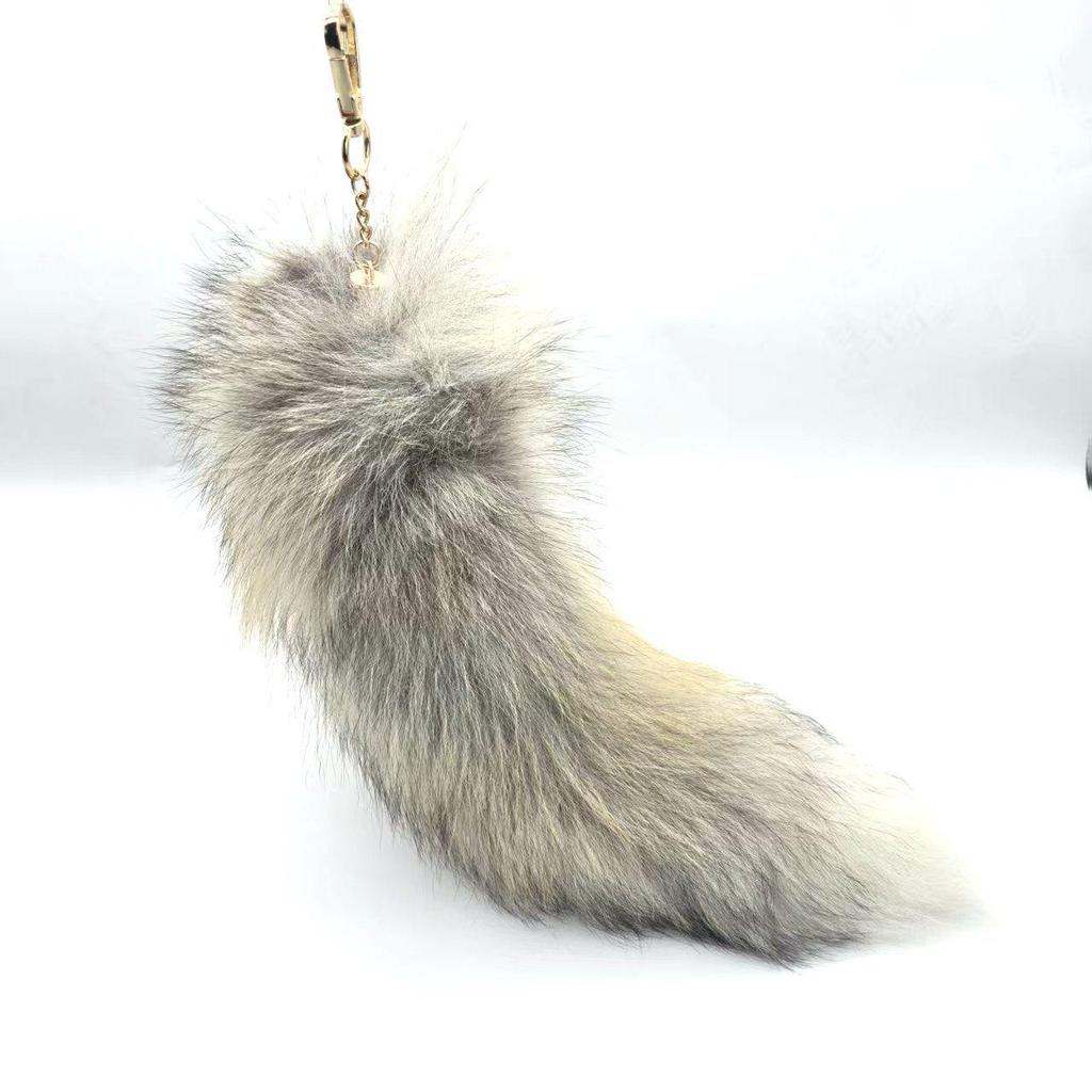 Hänge Nyckelring med Rävsvans & Handväskcharm Tillbehör