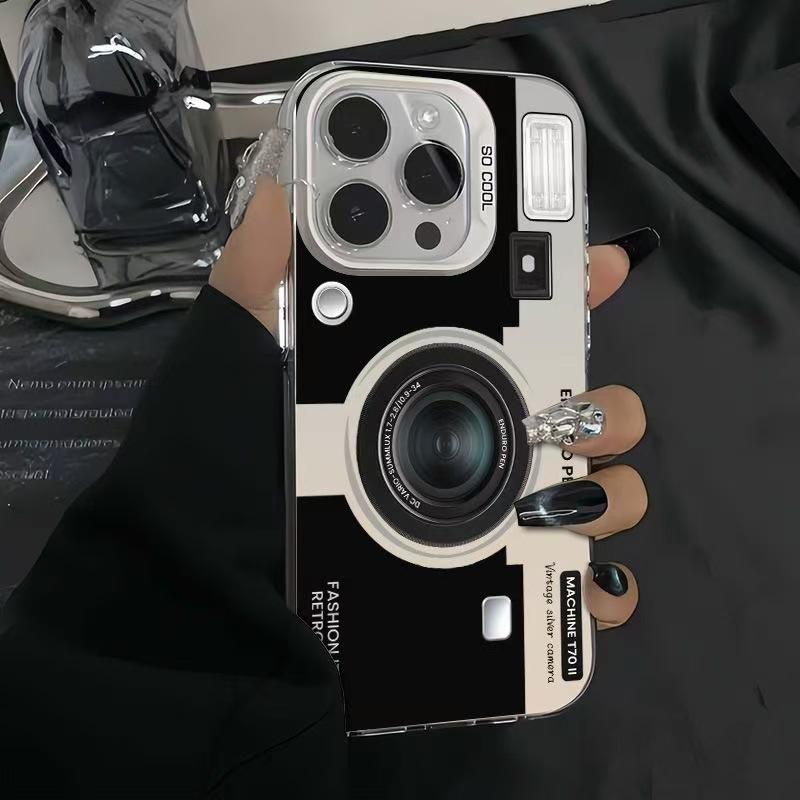 Creative camera for Apple 16Pro phone case iPhone15Promax new 14 premium 17Air retro