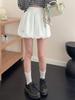 Korean Style Spring High-Waisted A-Line Slimming Midi Skirt for Women