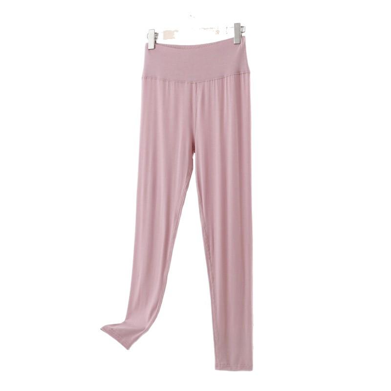 High-Waisted Modal Pants for Women - Loose, Seamless, Plus Size, Perfect for Spring and Autumn