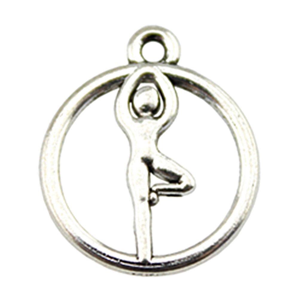 Om Lotus Charms Sports Pendants For Spiritual Yoga Themed Jewelry