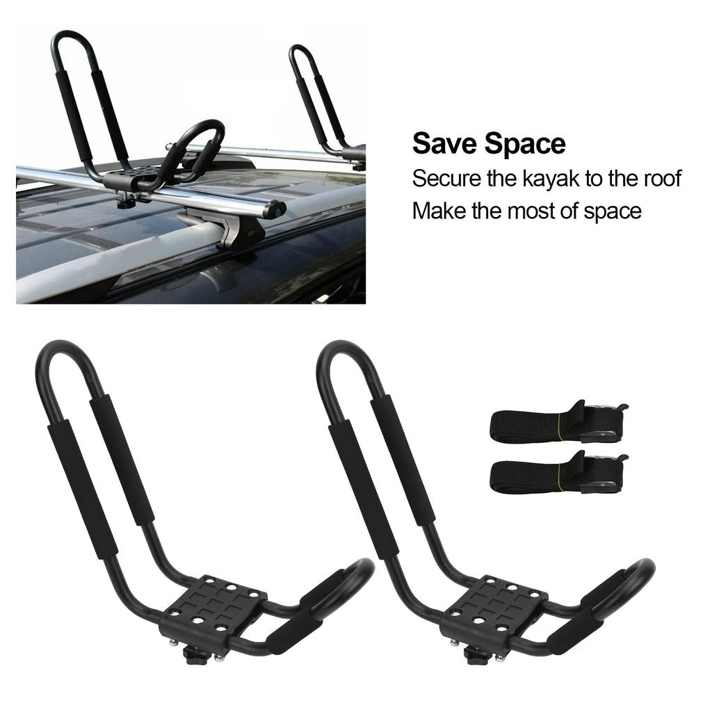 Ongwan Rust-Resistant Metal Canoe Carrier, Top-Mount Canoe Rack for Surfboards and Sailing