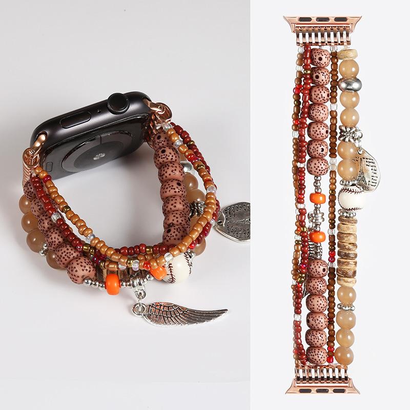 

Богемський ремінець для Apple Watch Band 41mm 40mm 38mm 44mm 45mm 49mm 42mm Jewelry Resin Bracelet iwatch Ultra Series 7 6 5 4 3 Se 8 For 49mm-45mm-44mm-42mm