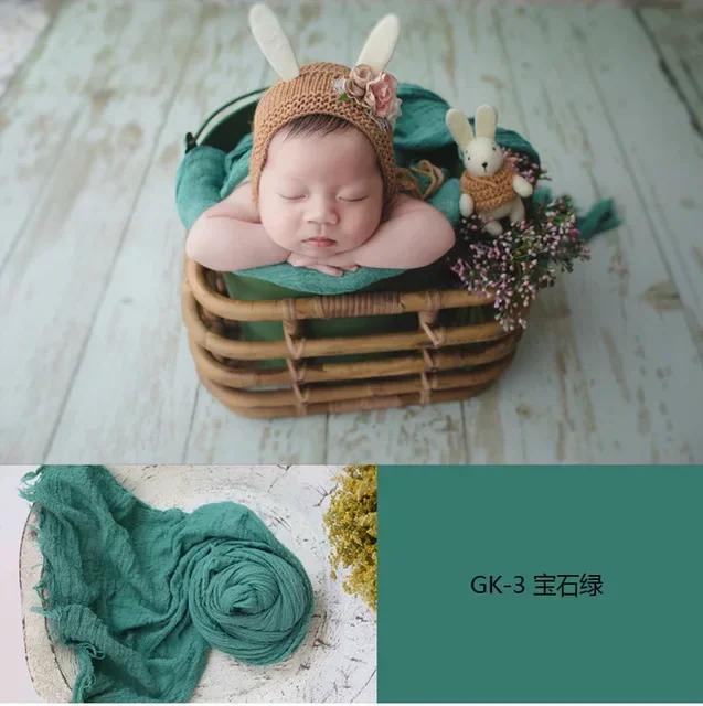 Soft Stretch Baby Blanket Cloth - Newborn Photography Props Wrap Cotton Wraps Accessories for Infant Boys & Girls Photo Shoots
