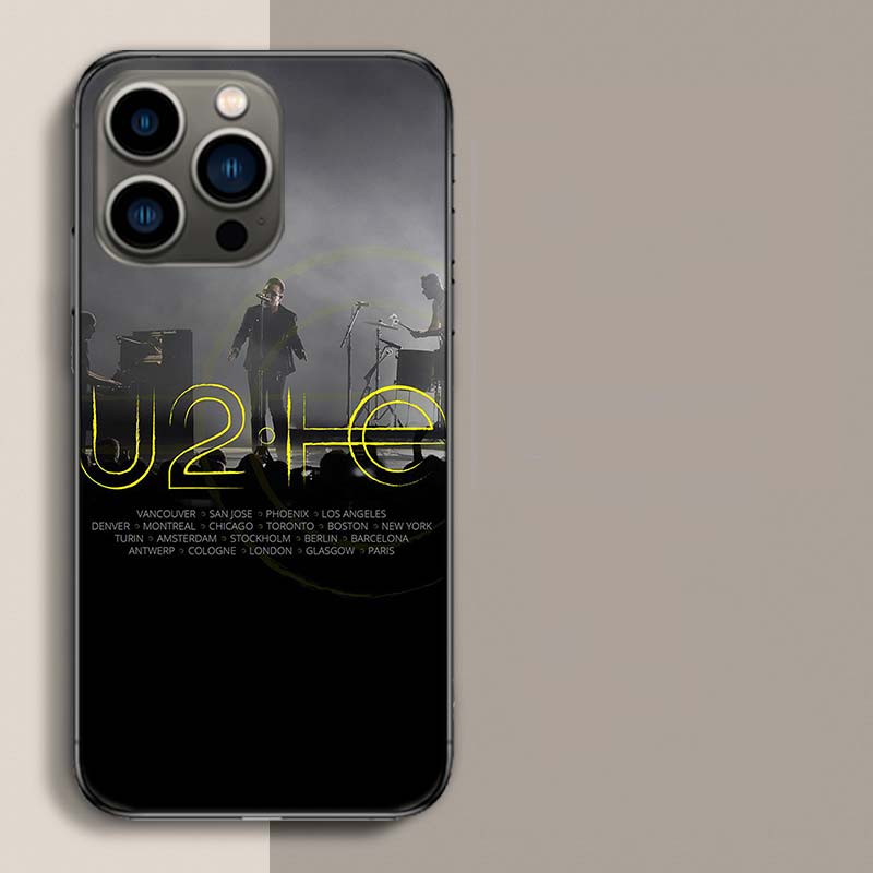 Band U2 Phone Case For Iphone 17 Air 15 Pro 14 Plus 16 Pro Max 12 13 Mini 11 16E X XS Cover Cute Fundas