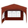 Pop Up Party Tent 290 X 290 X 245 Cm Terracotta
