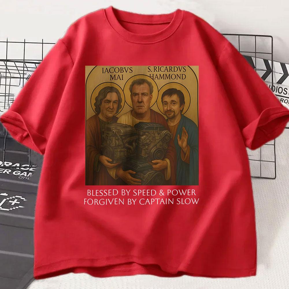 Gear Holy Trinity T-shirt Jeremy Clarkson Hammond May Tribute T Shirt The Grand Speed Power Church Funny Car Enthusiast Gift Tee