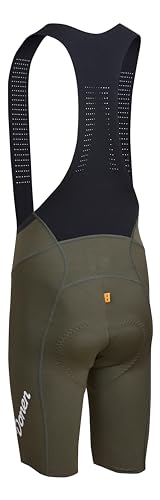 Donen Cycle Men's Bib Shorts, DN-M15, Khaki